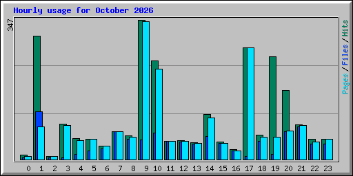Hourly usage for October 2026